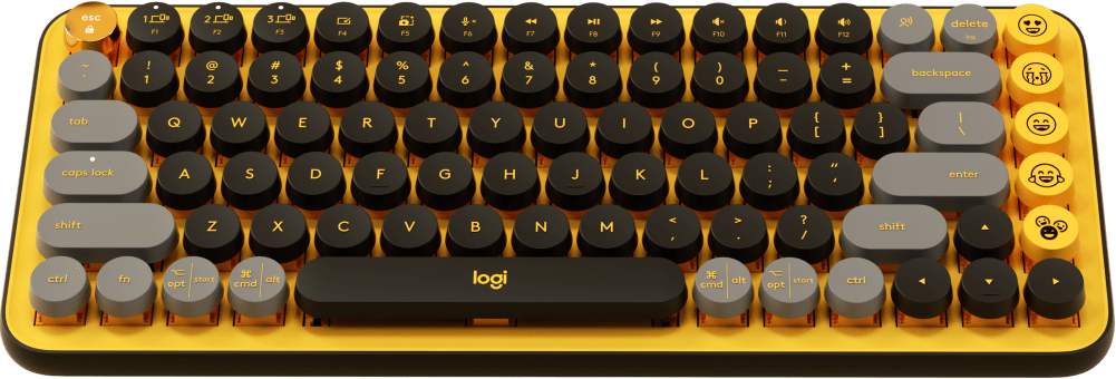 Keyboard with top view