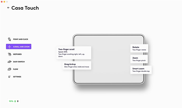 Adjust pointer and scrolling experiences