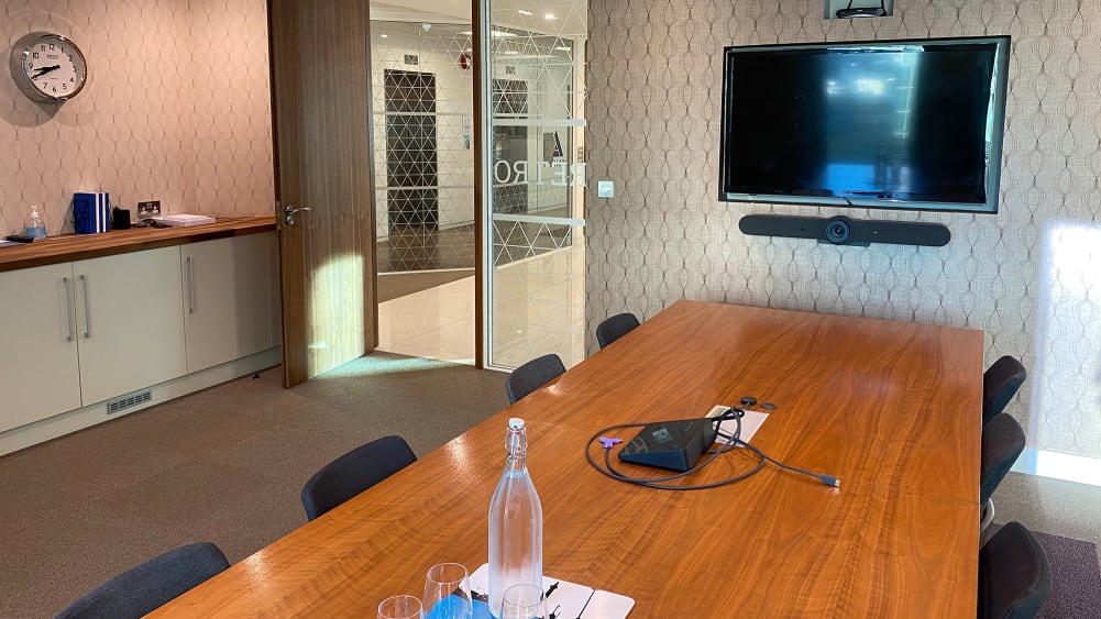 Anteprima della configurazione di una sala per videoconferenze
