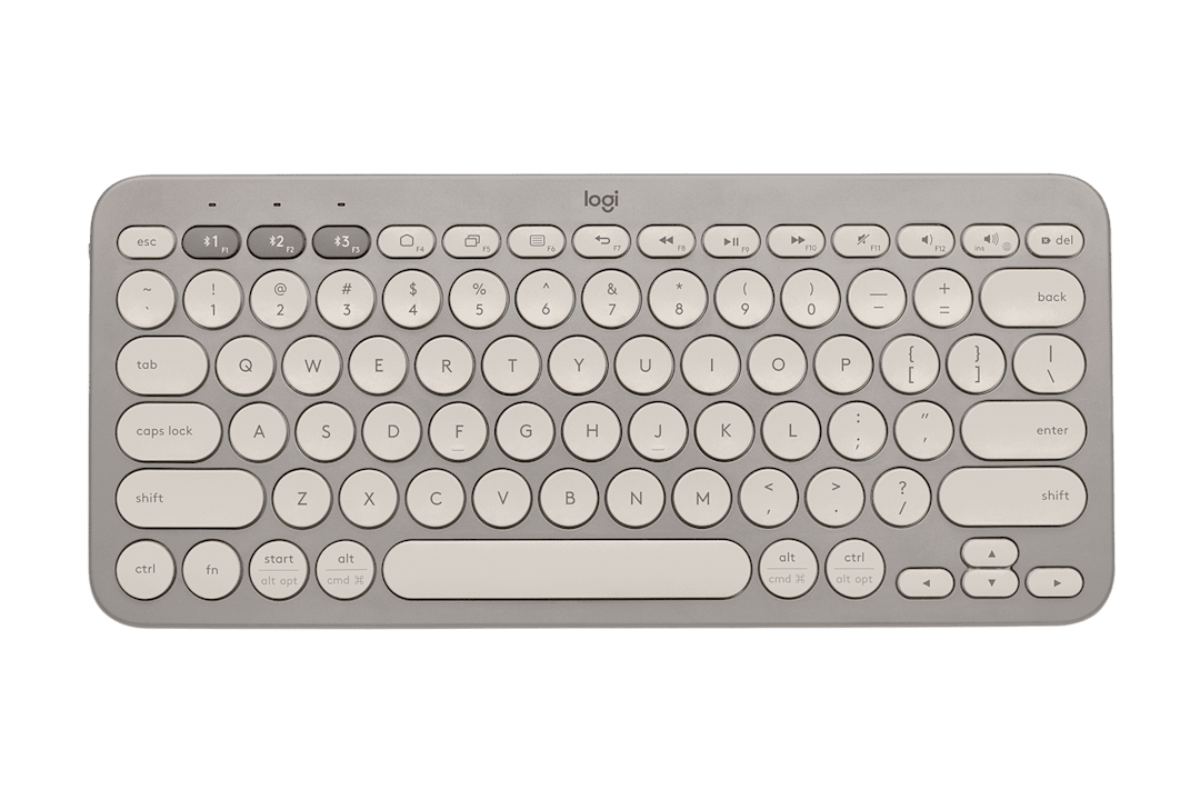 Logitech K380 멀티 디바이스 블루투스 키보드(샌드 컬러)