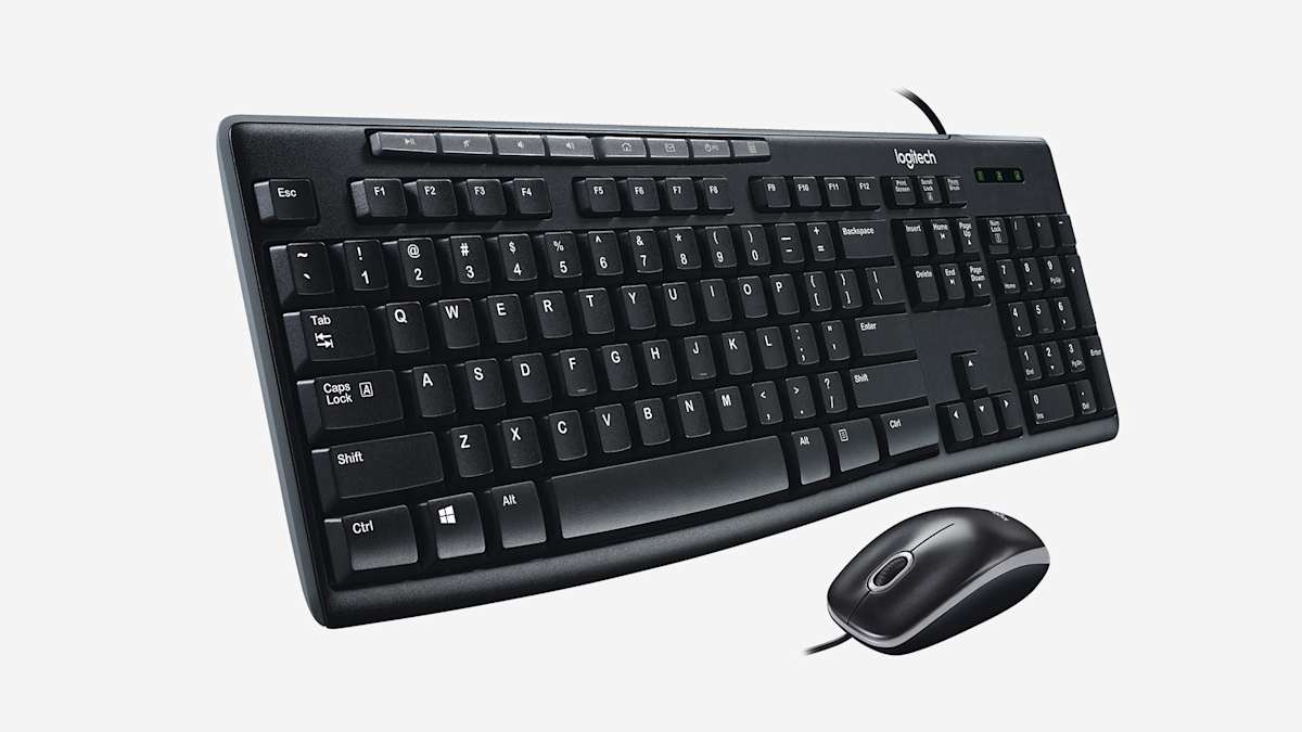 Logitech MK200 Wired Media Keyboard and Mouse Combo