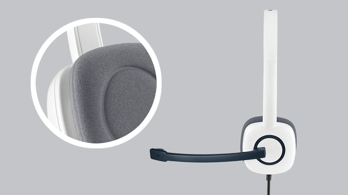 Logitech H150 Stereo Headset – Cloud White