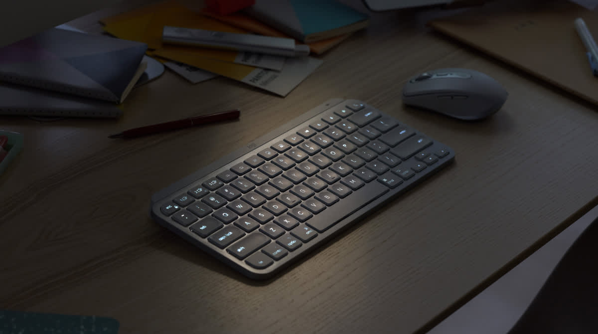 Logitech MX Keys Mini Wireless Illuminated Keyboard – Graphite