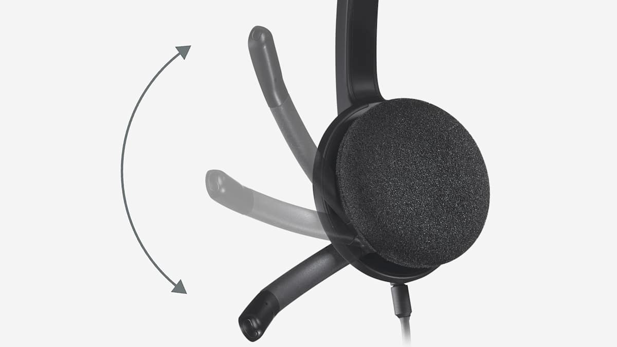 Logitech H340 USB Headset with Noise-Cancelling Mic