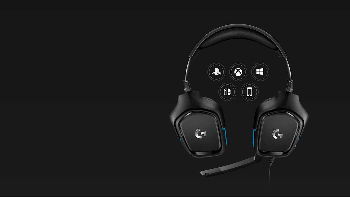Logitech G431 7.1 Surround Sound Wired Gaming Headset