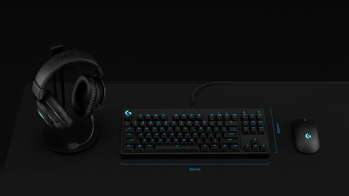 Logitech G PRO Mechanical TKL Gaming Keyboard (GX Blue Clicky)