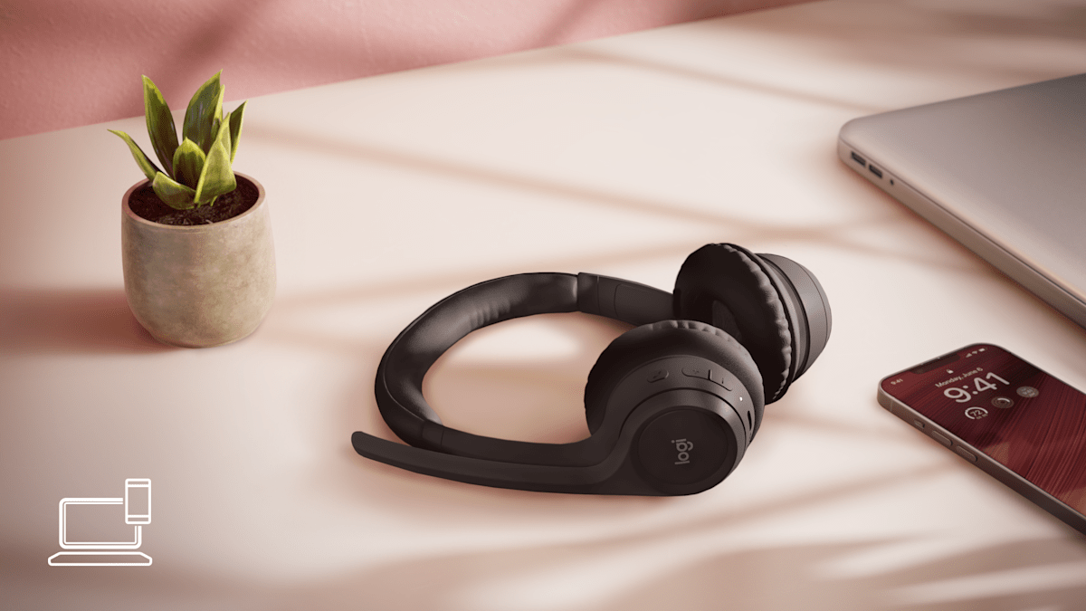 Logitech Zone 300 Wireless Headset – Graphite