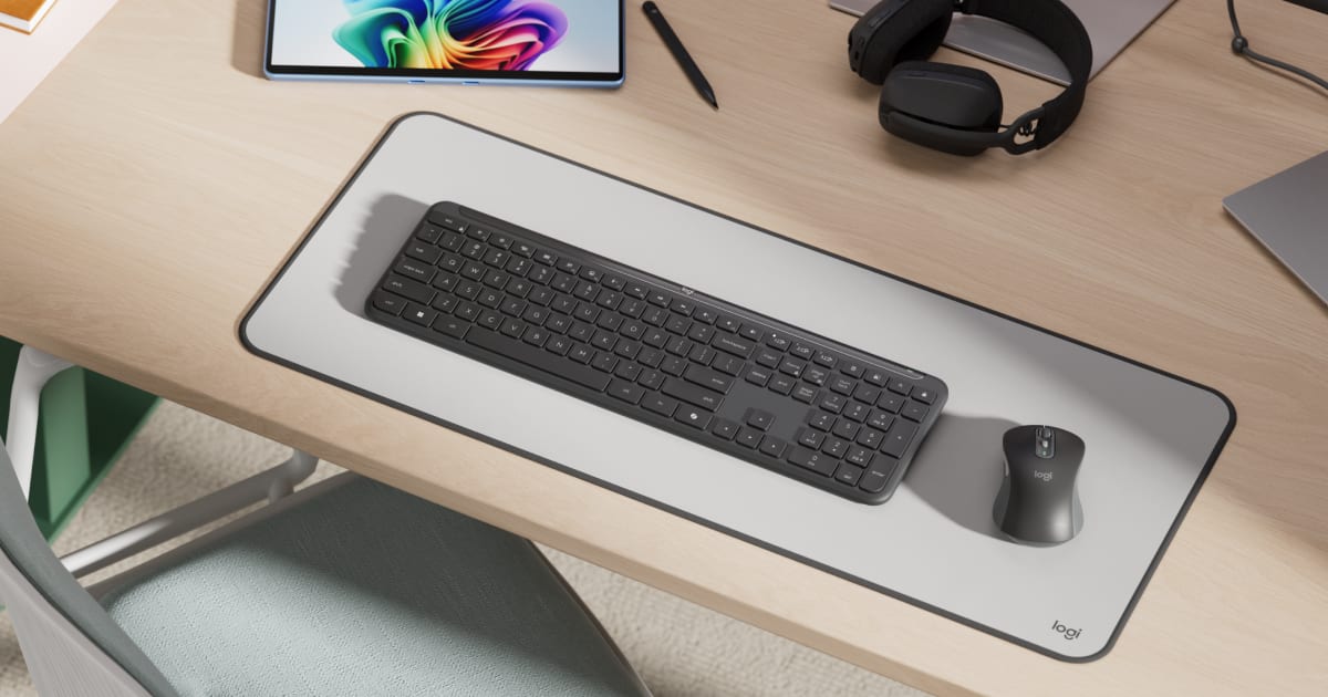 Logitech Windows Kit Signature Slim Combo MK955 for Business - Copilot Edition | Logitech