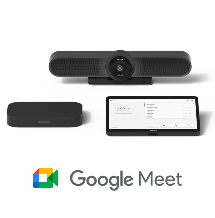 Logitech + Intel + Google Meet products