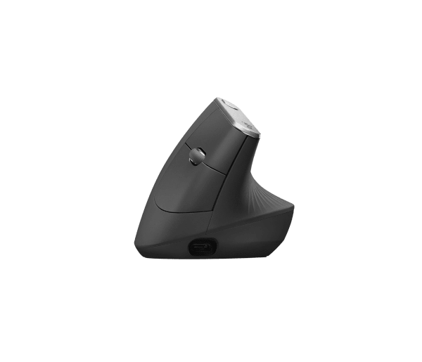Vista superior de MX Vertical Ergonomic Mouse