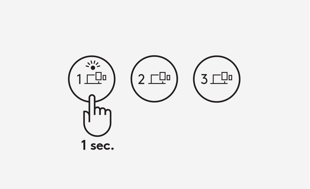 Multi-device setup step 2 - Tap between devices