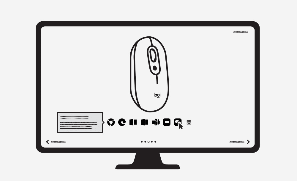 Mosue setup step 2 - insert usb receiver