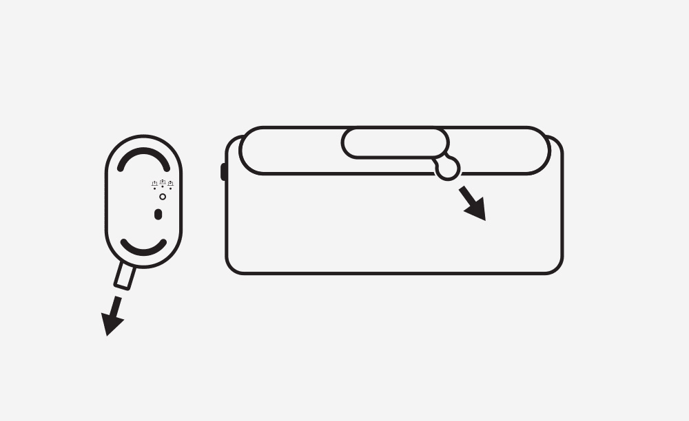 Passaggio 1 della configurazione - Rimozione della linguetta