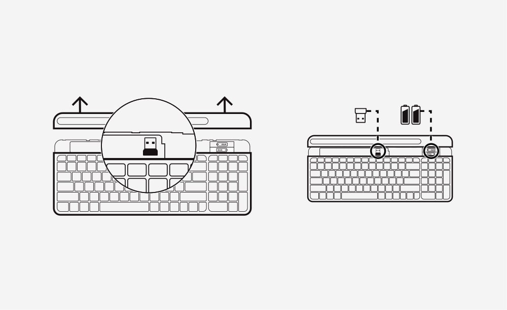 Cara memasang Keyboard langkah 1