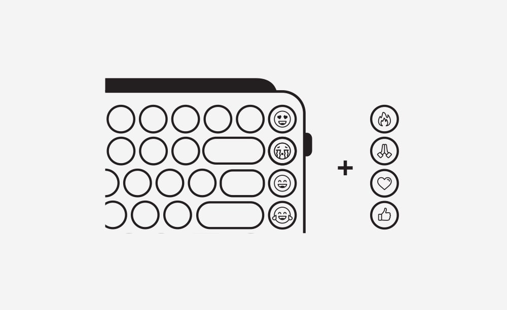 Mengkustomisasi emoji di POP Keys Anda - Langkah 1