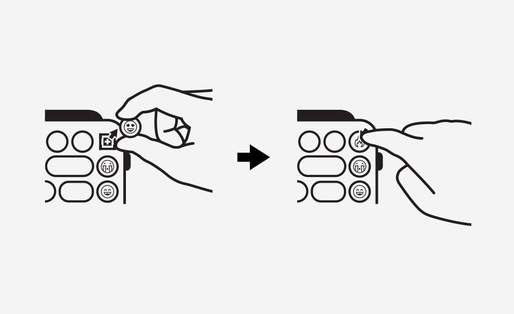 How to swap out your emoji keys - Step 2