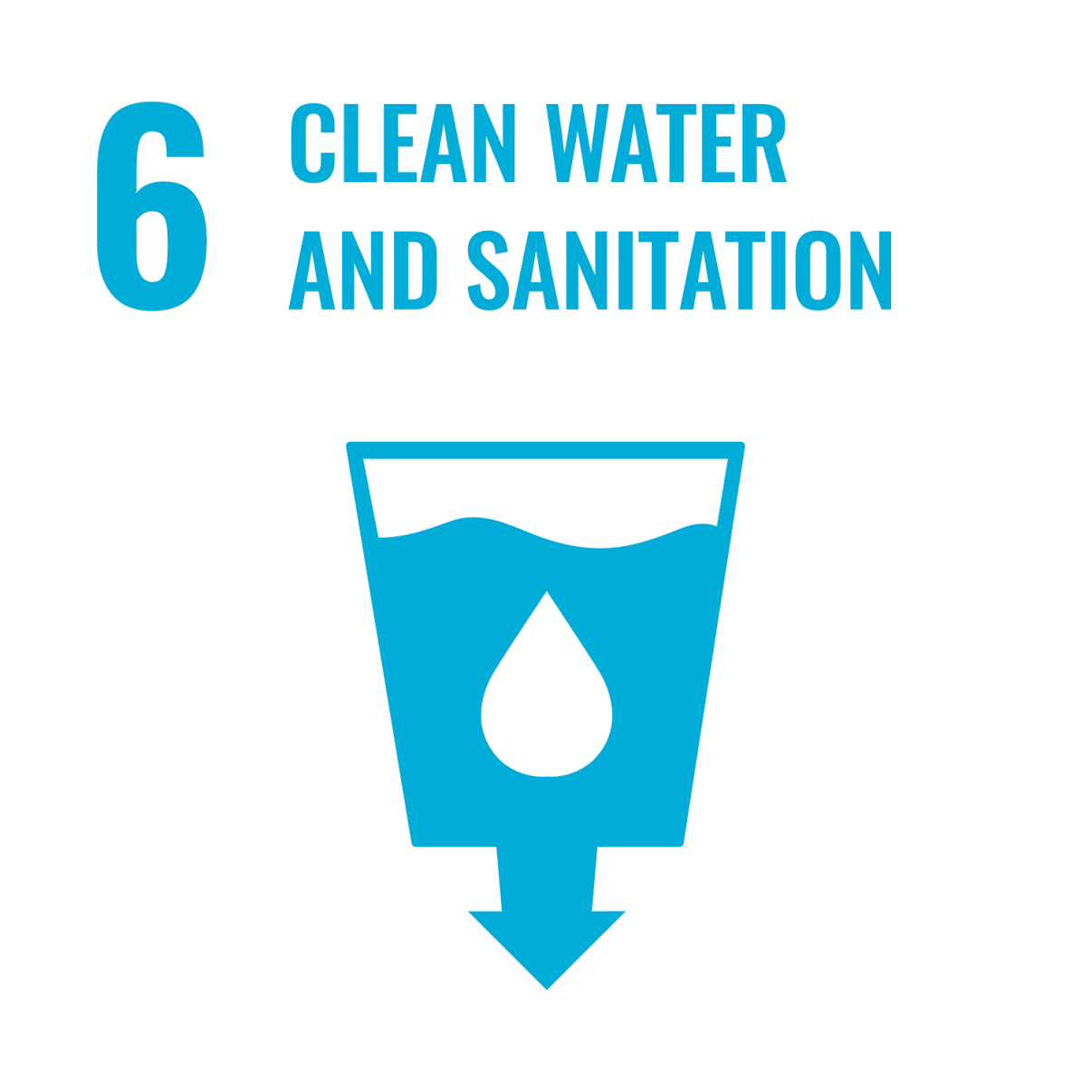 Clean Water and Sanitation Icon