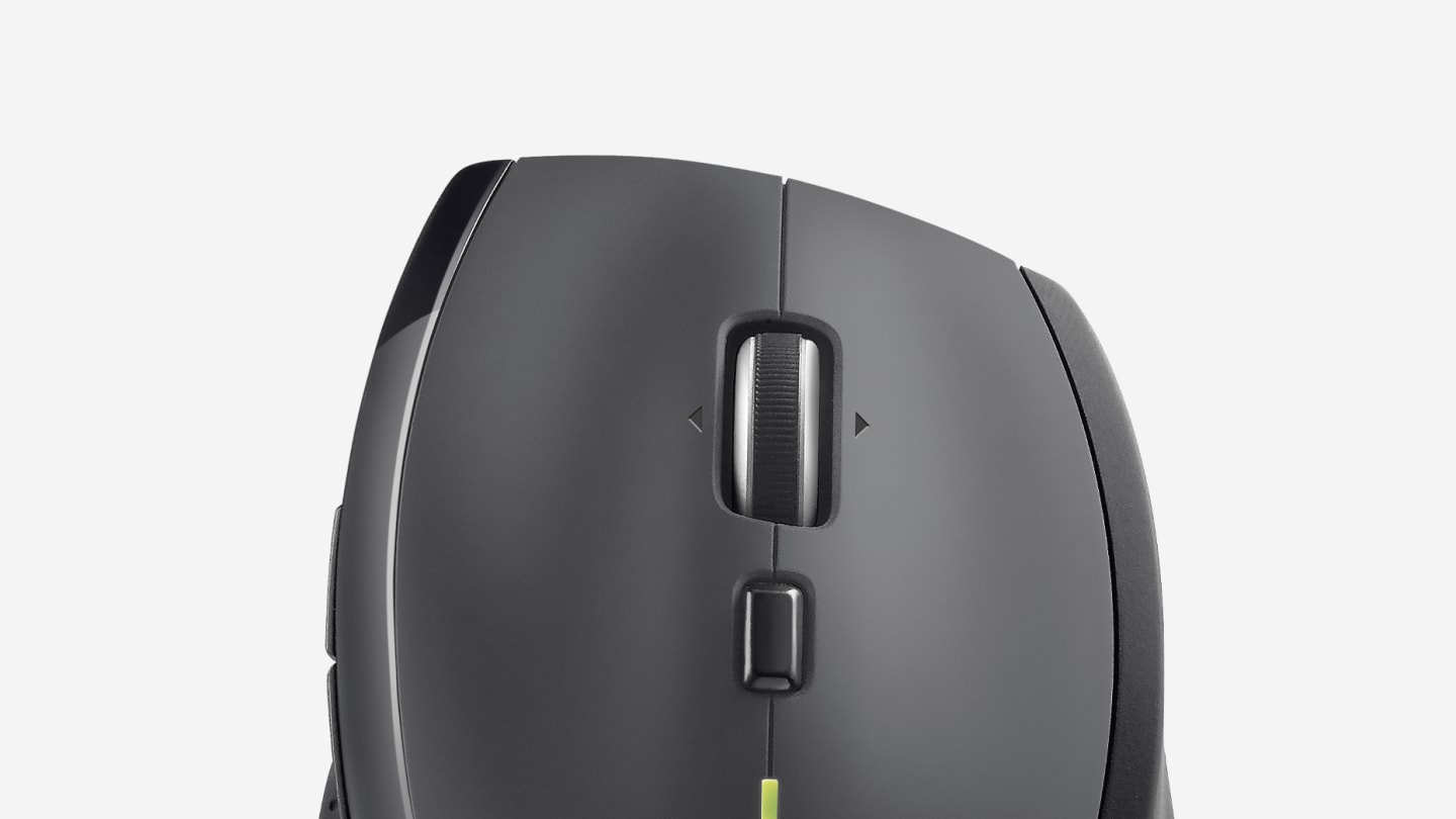 Logitech m705 marathon oem | 1000 dpi | hyper-fast scrolling | do 3 leta baterije | črna brezžična optična miška 1 Logitech m705 marathon črna brezžična miška s hyper-fast drsnim kolescem