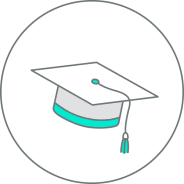 ikona absolventské čepice