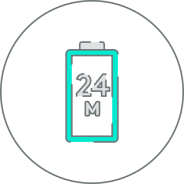24ヶ月の電池アイコン