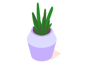  Grafische afbeelding met plantenpot