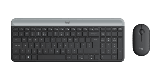Den tunna trådlösa tangentbords- och muskombinationen MK470