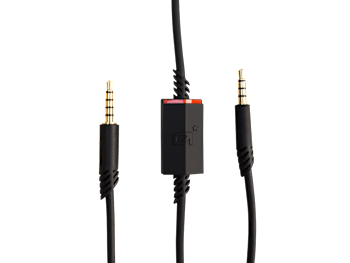 A40インラインミュートケーブル（2.0m） - ブラック