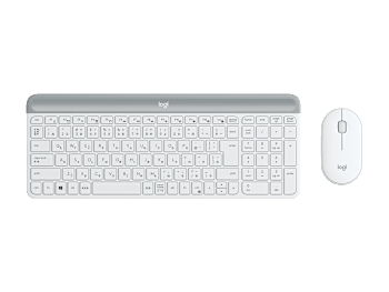 スリムワイヤレス キーボード &マウス セット MK470 - オフホワイト - 日本語