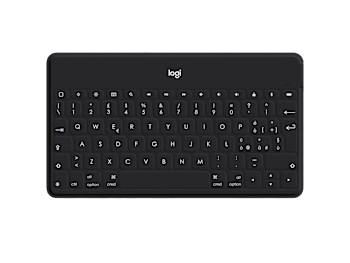 Keys-To-Go - Zwart toetsenbord met witte iPhone-standaard - Italiano (Qwerty)
