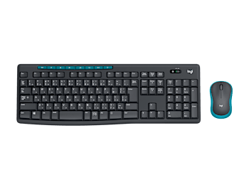 MK270ワイヤレス キーボードとマウスのコンボ - グレー - 日本語