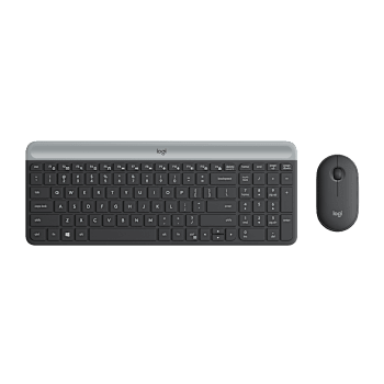 MK470 WIRELESS KEYBOARD SLIM AND MOUSE COMBO - Grafite - Inglês