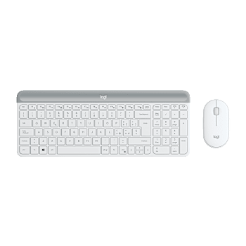 Langaton näppäimistön ja hiiren yhdistelmä MK470 Slim - Off-white - Italiano (Qwerty)