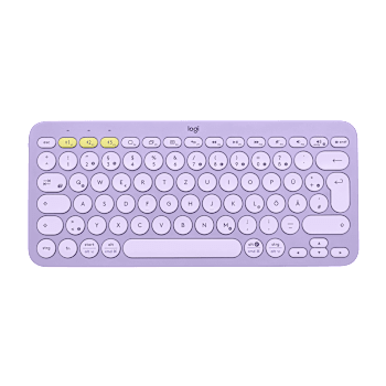 K380 Multi-Device-Tastatur mit Bluetooth - Lavender Lemonade - Deutsch (Qwertz)