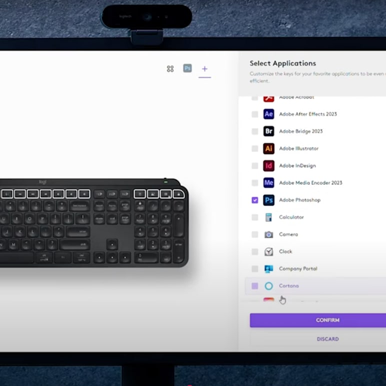 MX Keys S: Create app-specific shortcuts