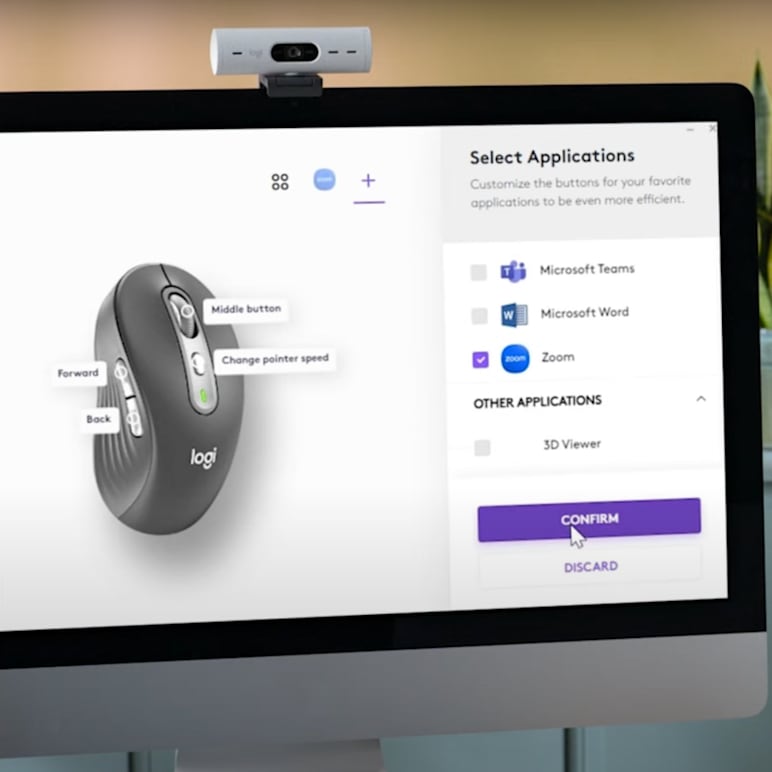 Set app-specific shortcuts on Signature Plus M750 Mouse
