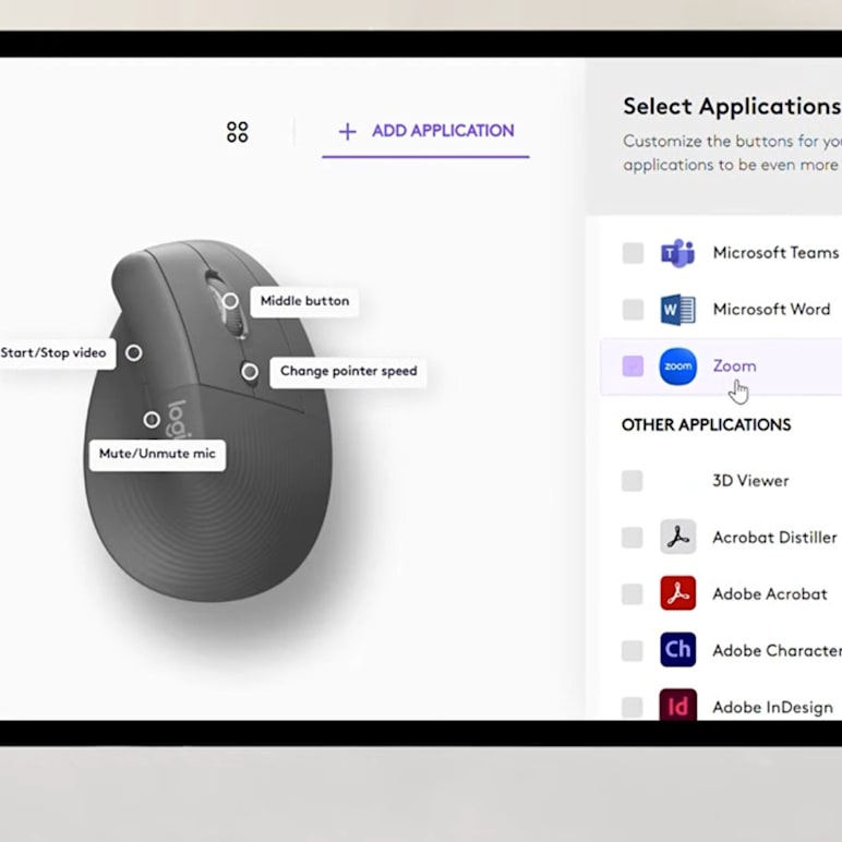 Personalize Lift Vertical Mouse in Options+