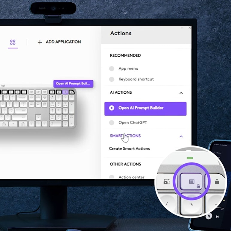 MX Keys S & Logi AI Prompt Builder