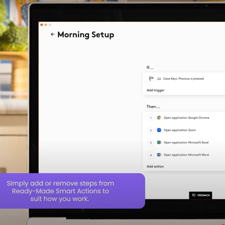 Casa Keys: Automate tasks with Smart Actions