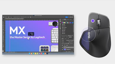 Explore the Haptic enabled Adobe Photoshop plugin with MX Master 4 for more control while creating