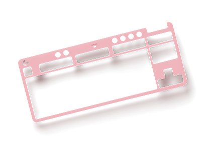 トッププレート - オーロラ・コレクション - Pink Dawn