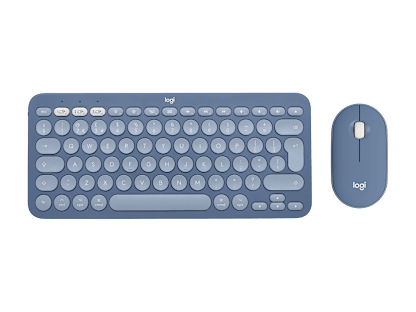 MACHEZ KÉSZÜLT K380 TÖBBESZKÖZÖS BILLENTYŰZET ÉS M350 LOGITECH PEBBLE EGÉR - Áfonya - Angol Egyesült Királyság (QWERTY)
