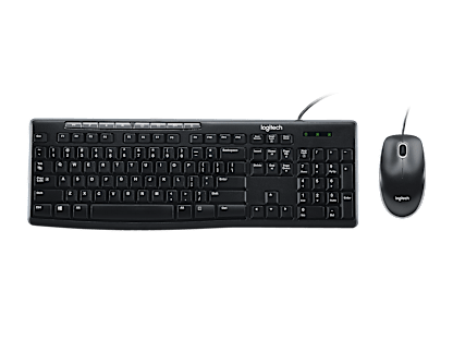 MK200 Media Corded Keyboard and Mouse Combo - Negro - Inglés