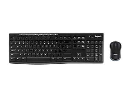 MK270 Wireless Keyboard and Mouse Combo - Black - Chinese - traditional