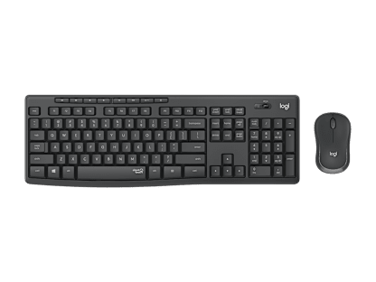 MK295 Silent Wireless Combo - Graphite - English