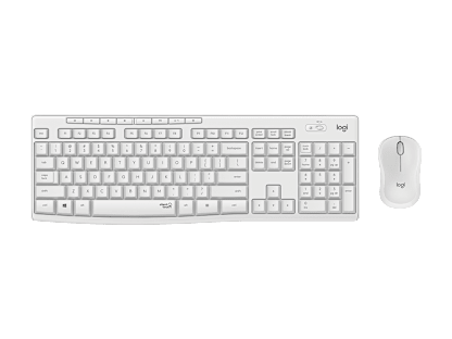 MK295 Silent Wireless Combo - 珍珠白 - 英文