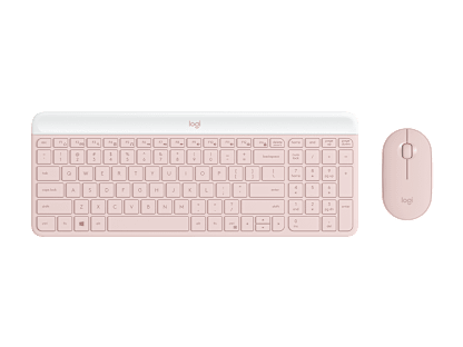 MK470 SLIM COMBO - Rose - English US (QWERTY)
