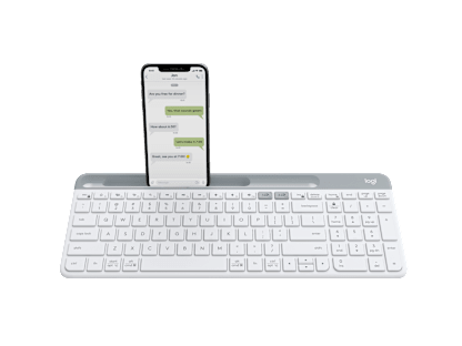 K580スリム マルチデバイス ワイヤレスキーボード - オフホワイト - 日本語
