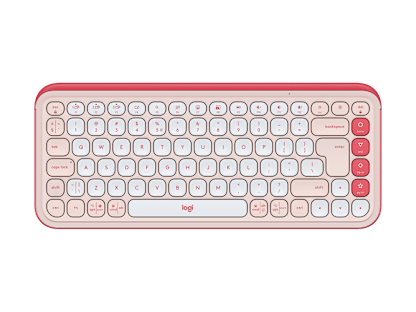 POP Icon Keys - Roze en gebroken wit - Engels Internationaal (QWERTY)