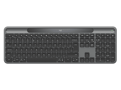 لوحة مفاتيح لاسلكية Signature Slim Solar+ K980 - جرافيت - US International (Qwerty)