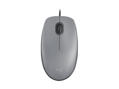 MOUSE CON CABLE M110 SILENT - Gris medio